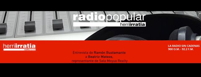 Entrevista en Radio Popular Herri Irratia de Ramón Bustamante a Beatriz Mateos